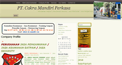 Desktop Screenshot of cakramandiri.com